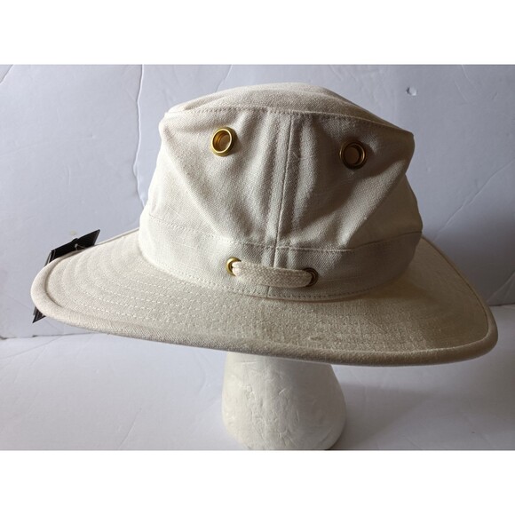 Tilley Endurables TH5 Hemp Hat Hikers Natural Off White 7 1/2 Made in Canada - Picture 3 of 8